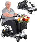 4 Wheel Mobility Scooter for Adults & Seniors, Lightweight Foldable Electric Powered Wheelc 5 MPH & 7.5 Miles Range, 265lbs Capacity, Portable Travel Scooter with Basket & LED Light US