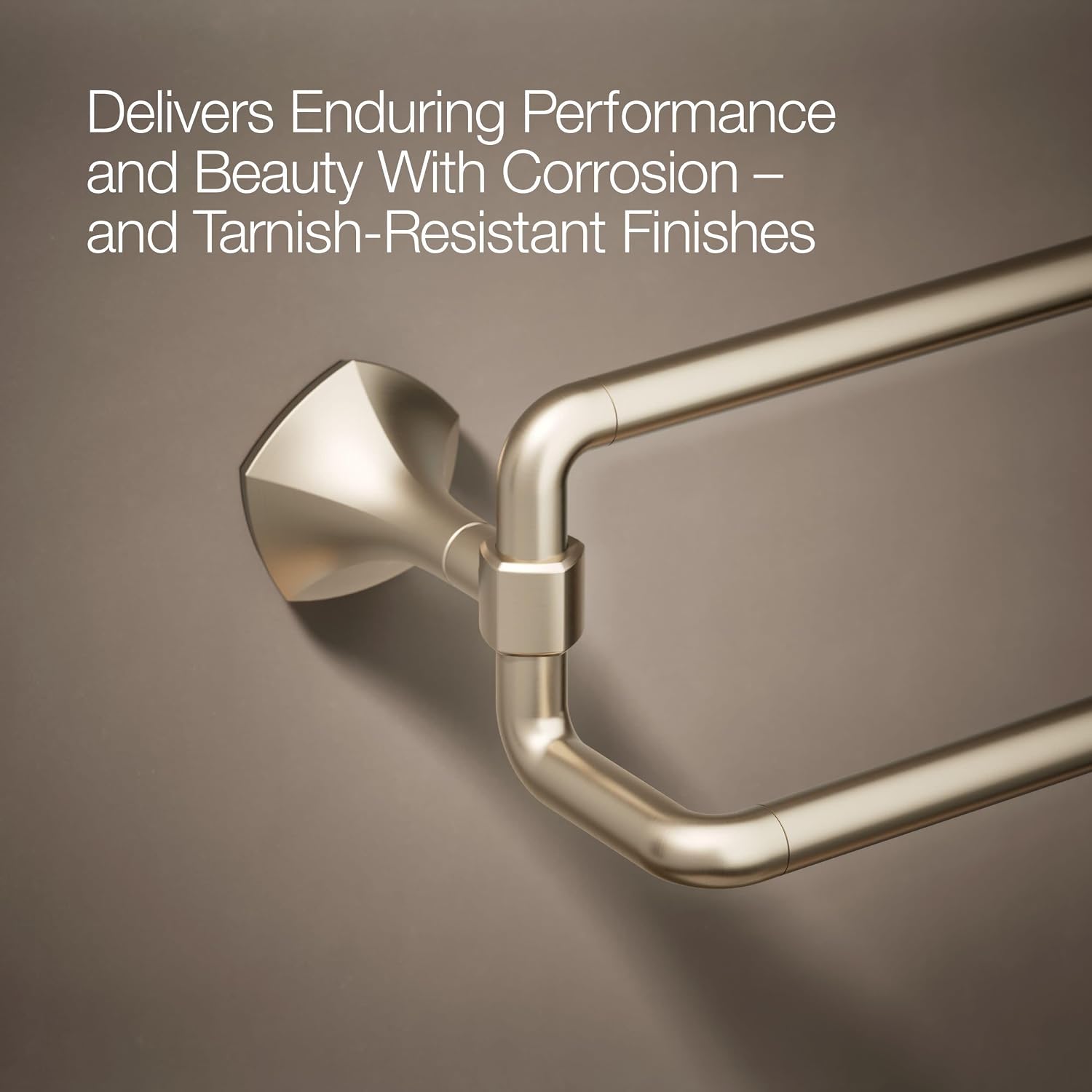 Kohler 27062-BV Occasion® 24' Double Towel bar, Vibrant Brushed Bronze