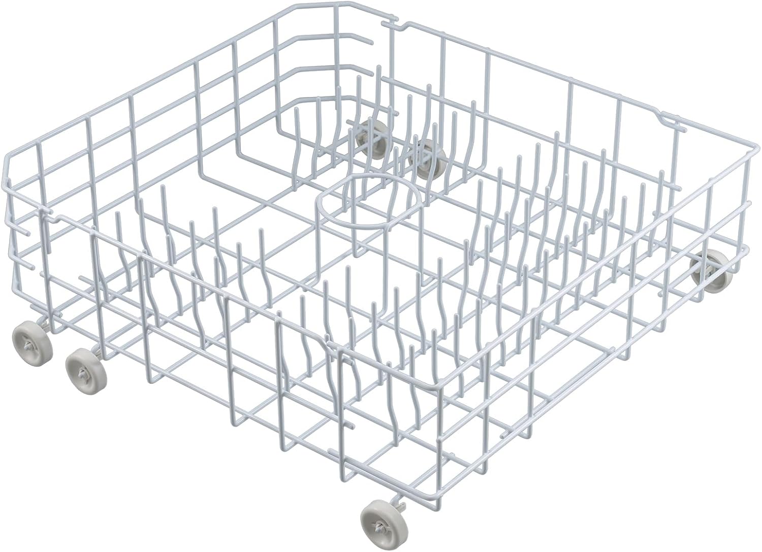 Allstare WD28X31819 WD28X10284 Dishwasher Lower Rack Replacement Parts for GE Dishwasher Parts Lower Dishrack Assembly with Wheels ADW1100N10WW GSD2100V55BB GE Dishwasher Bottom Rack
