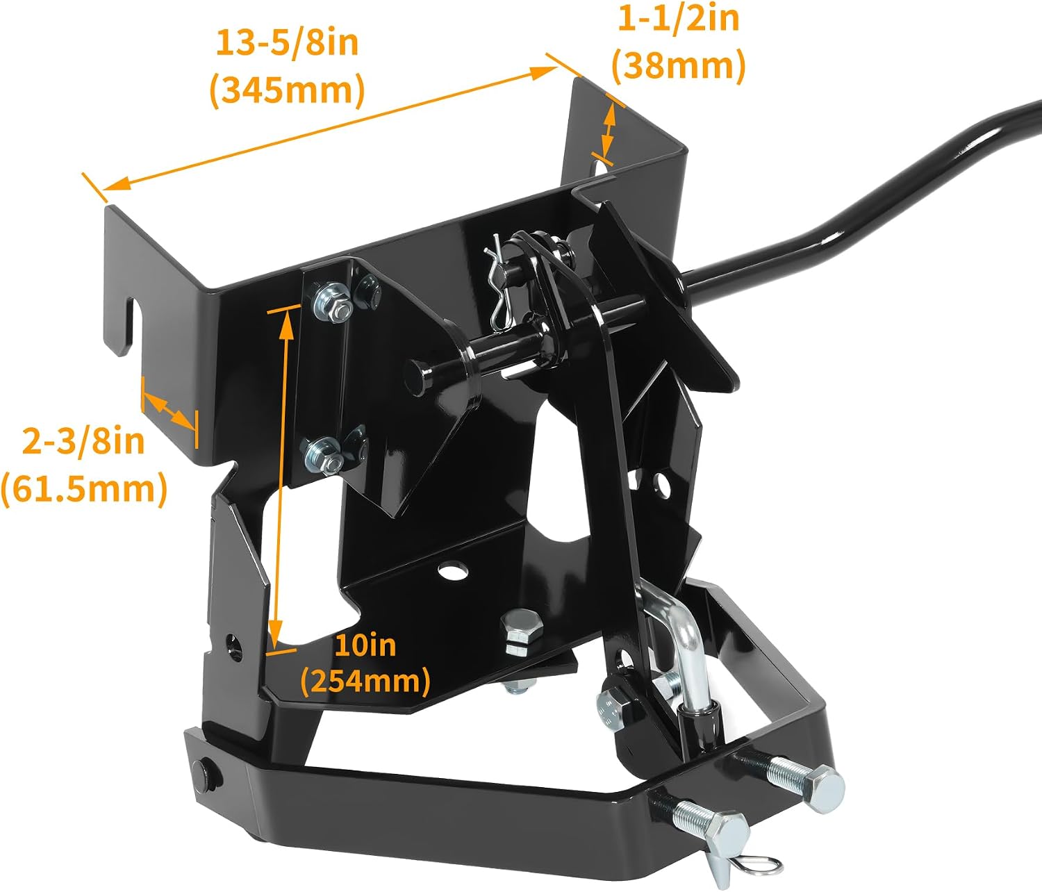 KUAFU Sleeve Hitch Compatible with Husqvarna Cub Cadet Craftsman MTD Garden Lawn Mower Tractors Replacement for 585607901 Steel Powder Coated Black