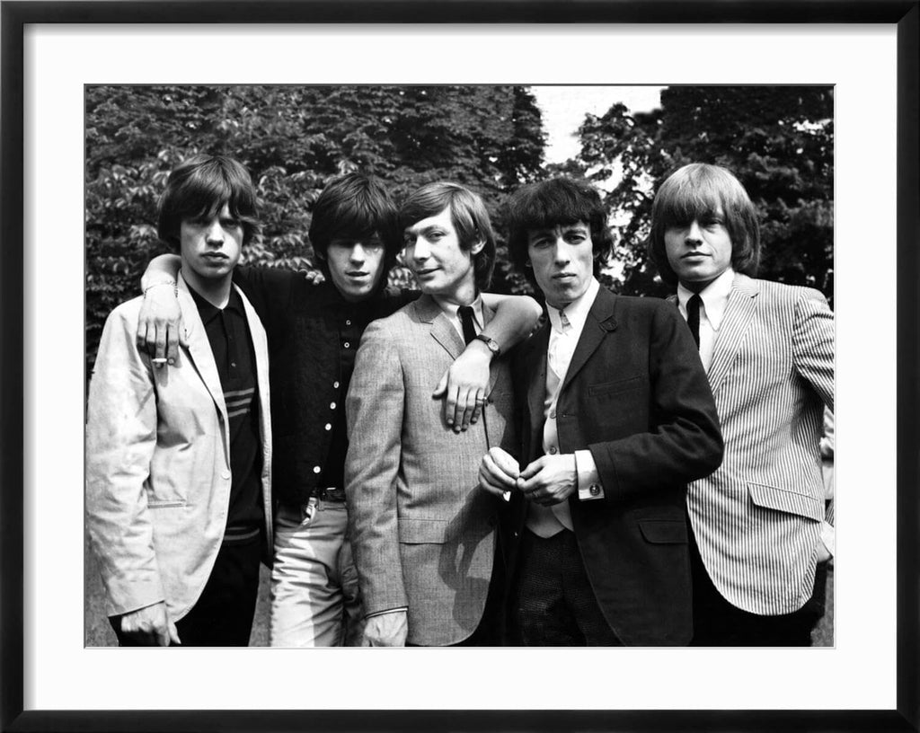 Art.com Wall Photo Rolling Stones, 1964 on Black Frame by Associated Newspapers, 29' x 23'