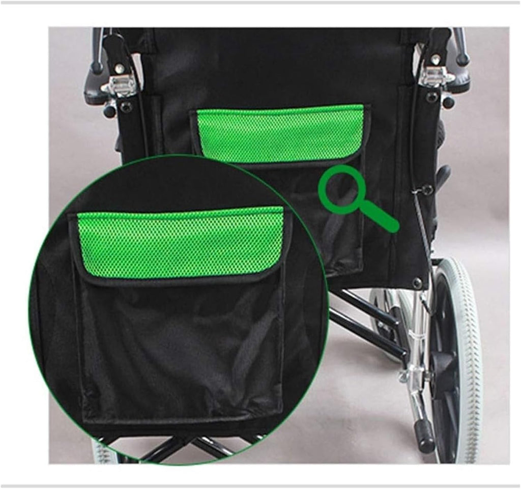 Folding wheelchairs Folding Wheelchair Sponge Cushion Small Foldable Aluminum Alloy Disability Scooter Ramp Safety Brake Loading 100kg Push Type Trolleys