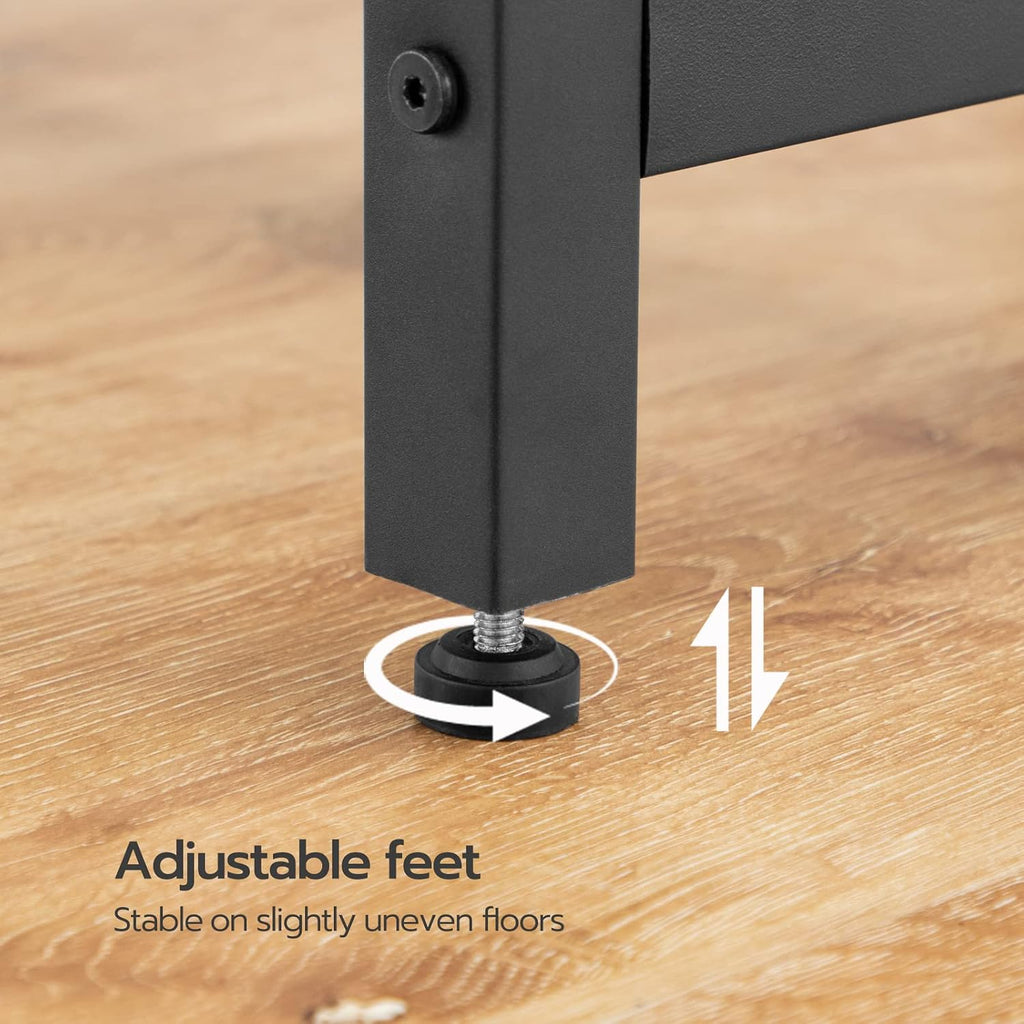 HOOBRO Bar Table and Chairs Set, 47.2' Rectangular Pub Table with 2 Stools for Small Space, High Top Table, 3-Piece Breakfast Set, Sturdy Metal Frame, Easy to Assemble, Greige BG52BT01
