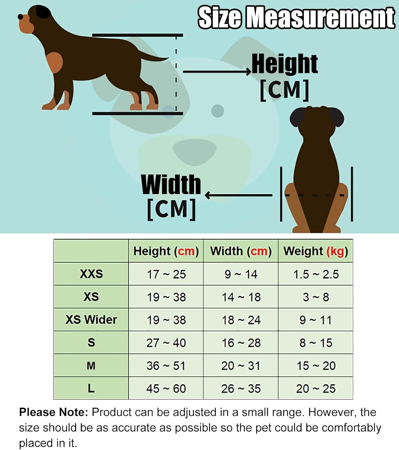 Dog Wheelchair Rehabilitation Aid, Pet Assisted Walk Wheelchair for Rear Support, Dog Rehabilitation Training Cart, Dog Scooter with Paralyzed/Disability/Injured Hind Legs