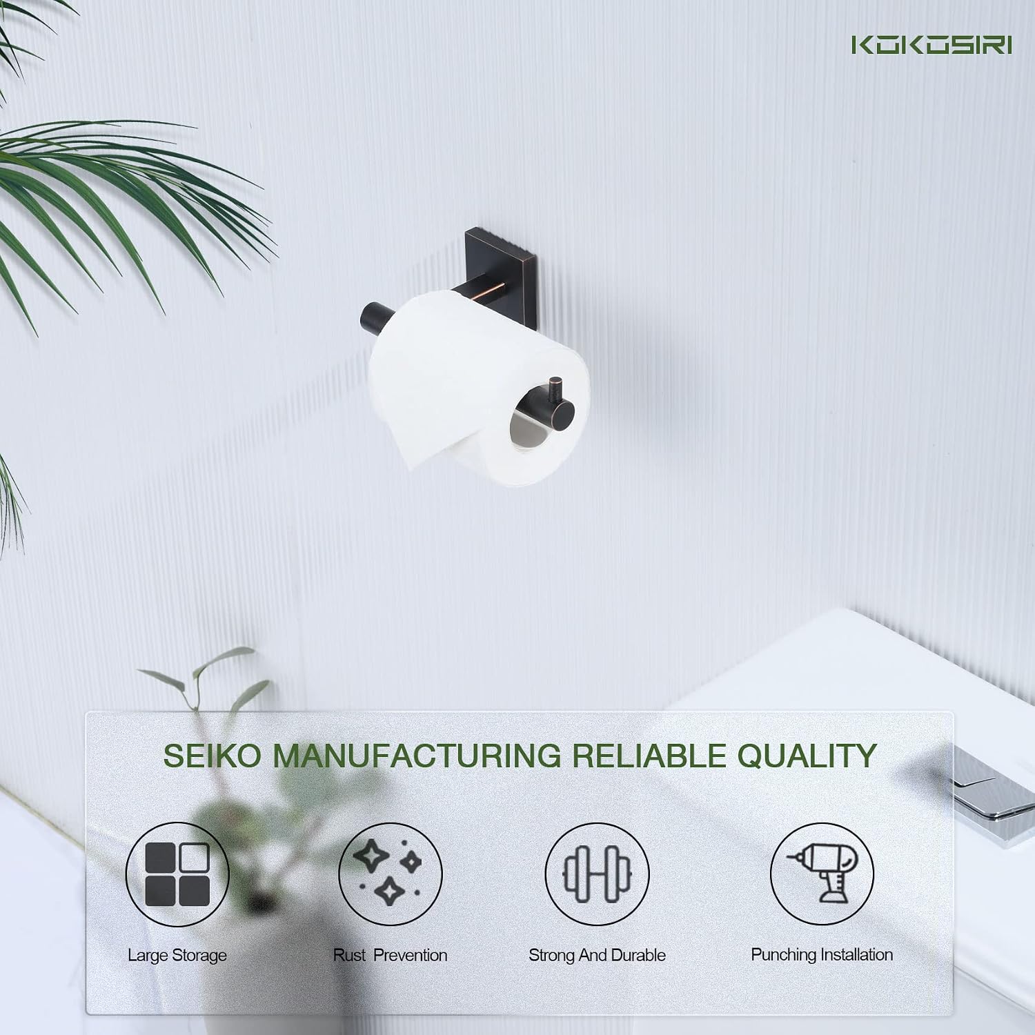 Toilet roll Holder 12 Inch Bathroom Towel Bars Toilet Paper Holder Roll Stainless Steel Wall Mount Oil Rubbed Bronze