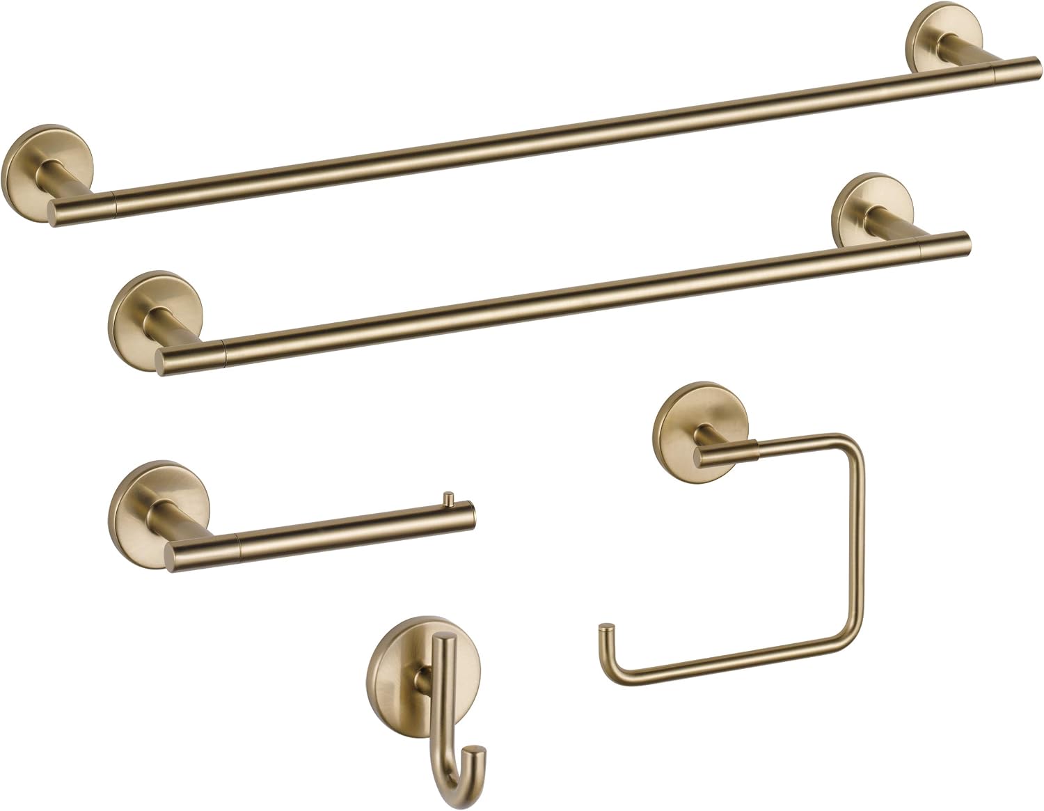 75930-CZ Trinsic Towel Bar, 30 inch & 75950-CZ Trinsic Toilet Paper Holder, 3.31 x 7.00 x 3.31 Inches, Champagne Bronze & 75935-CZ Trinsic Towel Hook, 2-1/4 Inches, Champagne Bronze