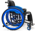 Wheelchairs for Adults,Sports and Leisure Wheelchairs,Portable Manual Wheel Chair,Folding All-Terrain Ultra Lightweight Wheelchair,Self-propelled Transport Wheelchairs(Blue,Seat Width 38cm/14.9in)