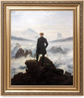 DECORARTS Wanderer Above the Sea of Fog (1818) by Caspar David Friedrich Giclee Prints Framed Art for Wall Decor. Framed Size: 30x26