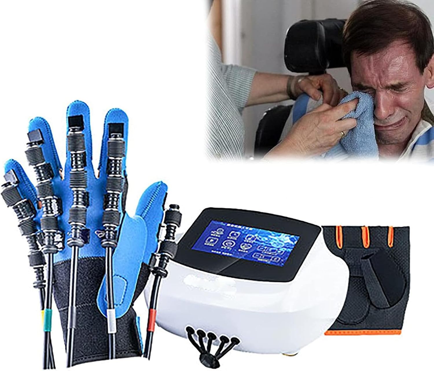 Disability Aids Rehabilitation Equipment Stroke Hemiplegia Finger Exerciser for Stroke Hemiplegia Hand Function Recovery,Right-XS