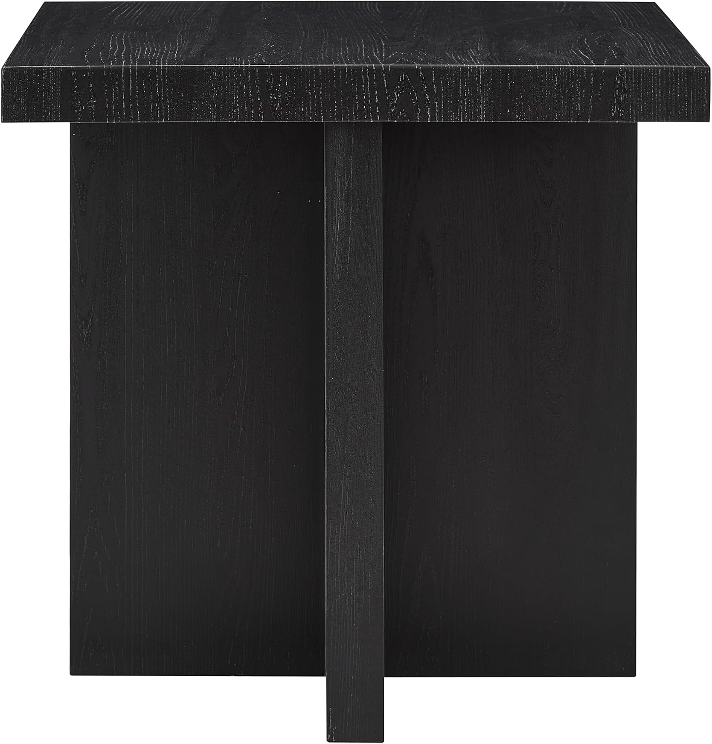 Roundhill Furniture Mchome 3-Piece Coffee Table Set, Coffee Table and Two End Tables, Black Finish