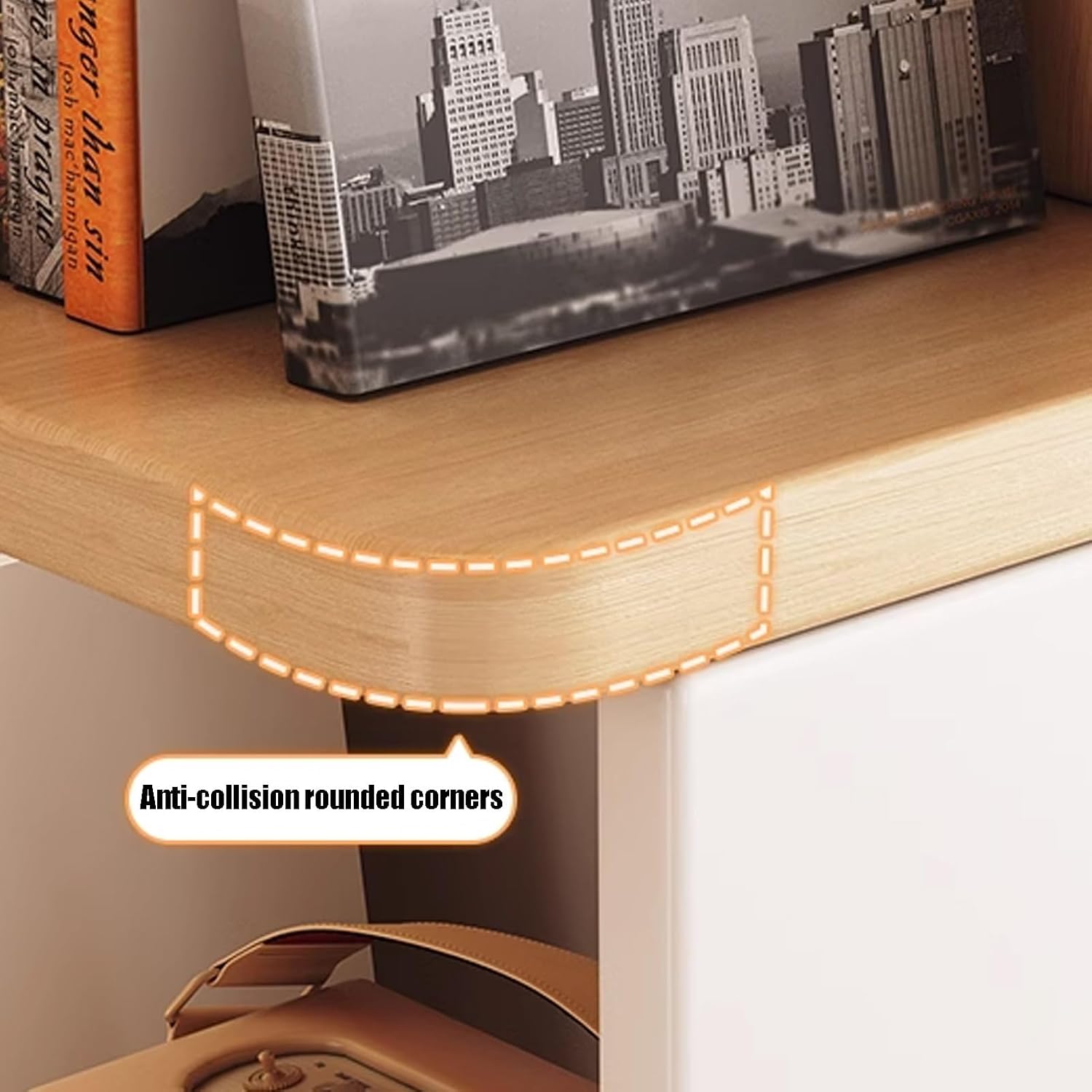 Open Shelf Corner Bookshelf, Multi-Layer Corner Shelf, Wooden Cube Display Shelf, Corner Bookcase Toy for Small Space, Book Storage, for Game Room, Bedroom(Black Walnut,60x40x222.9cm)