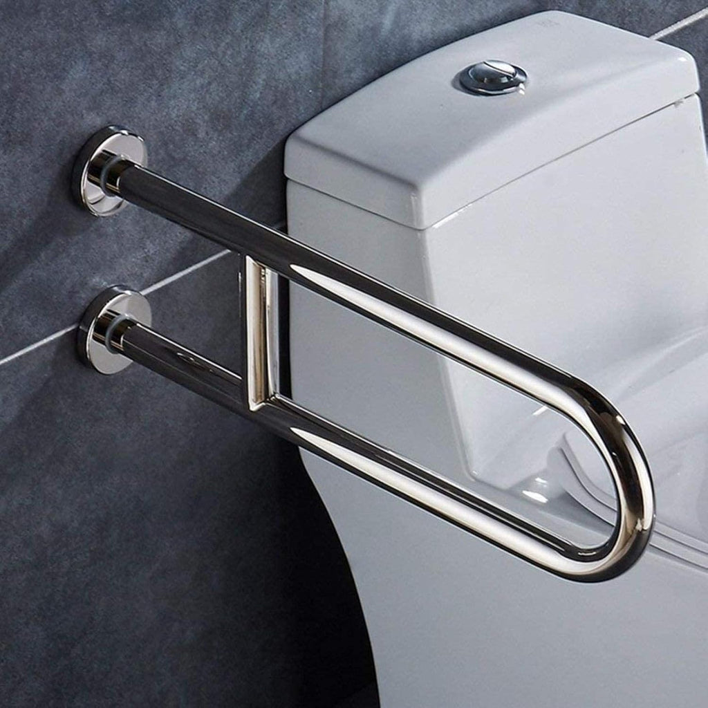 Bath Handle Towel Rail U Type Grab Rails Anti-Slip Polished Chrome Safety Support Rail Grab Bar Disability Aid Hold for Toilet/Shower Bathroom