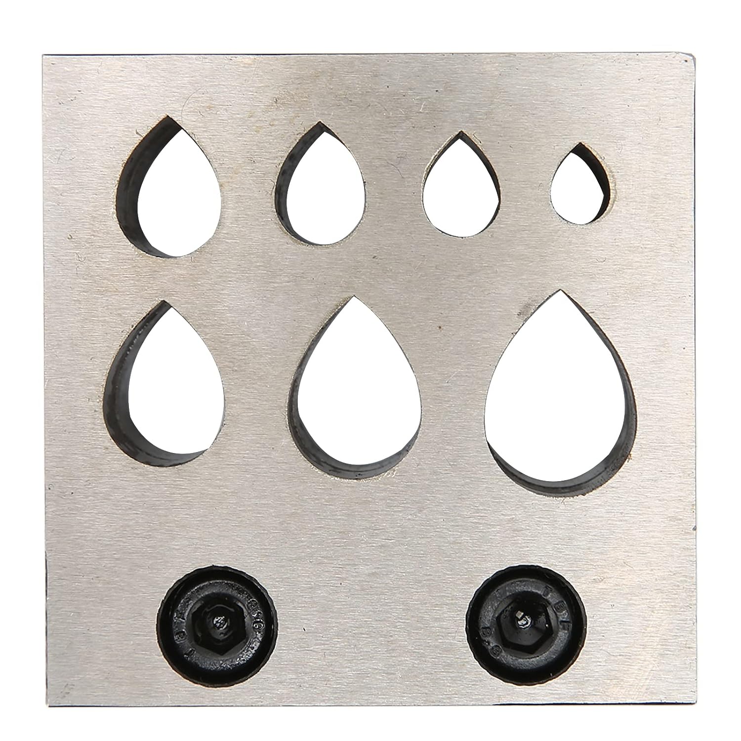 Punch Die Disc Cutter Set, Drop Shaped Jewelry Making Forming Tools, Jewelry Making Metal Forming Die Cutting Tools Hole Punch,Different Sizes 45 Steel Metal Punch Tool for Cutting