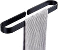 Wall-Mounted Black, self-Adhesive Bathroom Towel bar, Cabinet Aluminum Towel Rack (Size : 50cm)