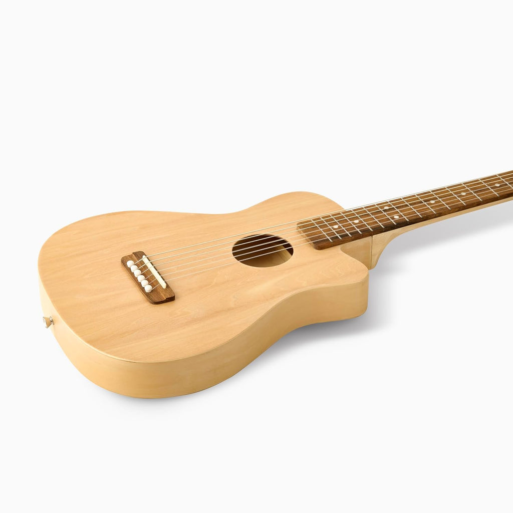 Loog Pro 6 Acoustic kids real guitar for Beginners Compact size Ages 9+ Learning app and Lessons included