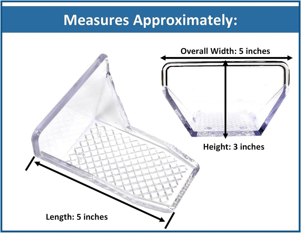 Clear Plastic Alpine 25 Piece Jumbo Snow Guards with Mechanical Fastening Mounting Hardware Kit - Includes (50) 2' #14 Self-tapping Screws with Neoprene Washers for Wood Purlins & (1) Tube Sealant