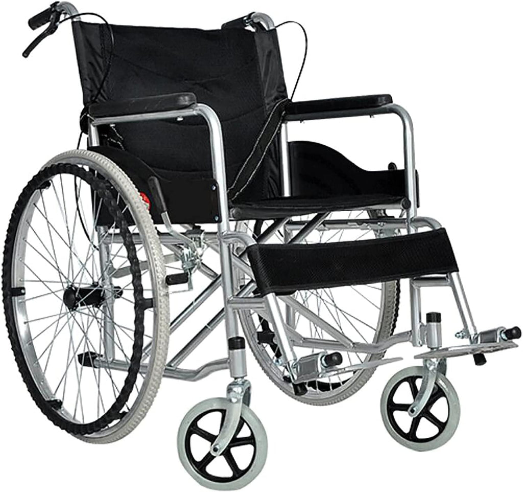 Wheelchairs Folding Folding Manual Wheelchair,Elderly Foldable Portable Small and Paralyzed Elderly People with Disabilities to Help Each Other with Manual Push Scooter,Blue