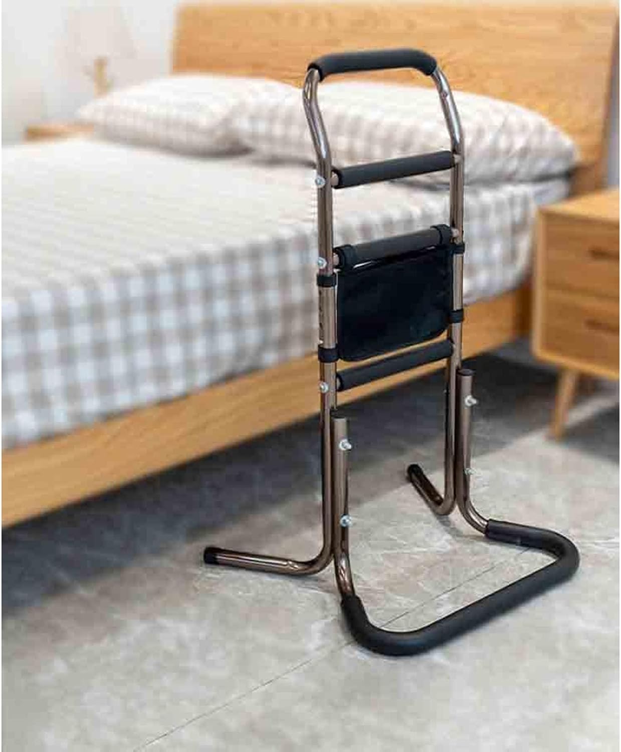 Chair Stand Assist Adjustable Heights Safety Hand Rail, Portable Mobility Aids Stand Assist Mobility & Daily Living Aids for Elderly Disabled Pregnant (D)