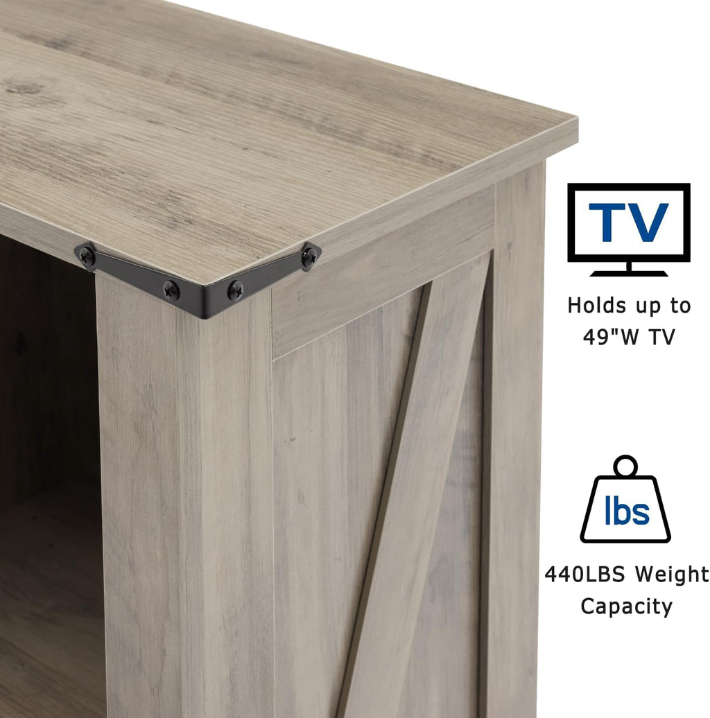 9 Cube Storage Organizer, 3 Tier Book Shelf with Led Lights, Farmhouse Book Shelves for Living Room, Horizontal Toy Storage Bookshelf, Wood Display Bookcase Cabinet for Bedroom, Office, Grey