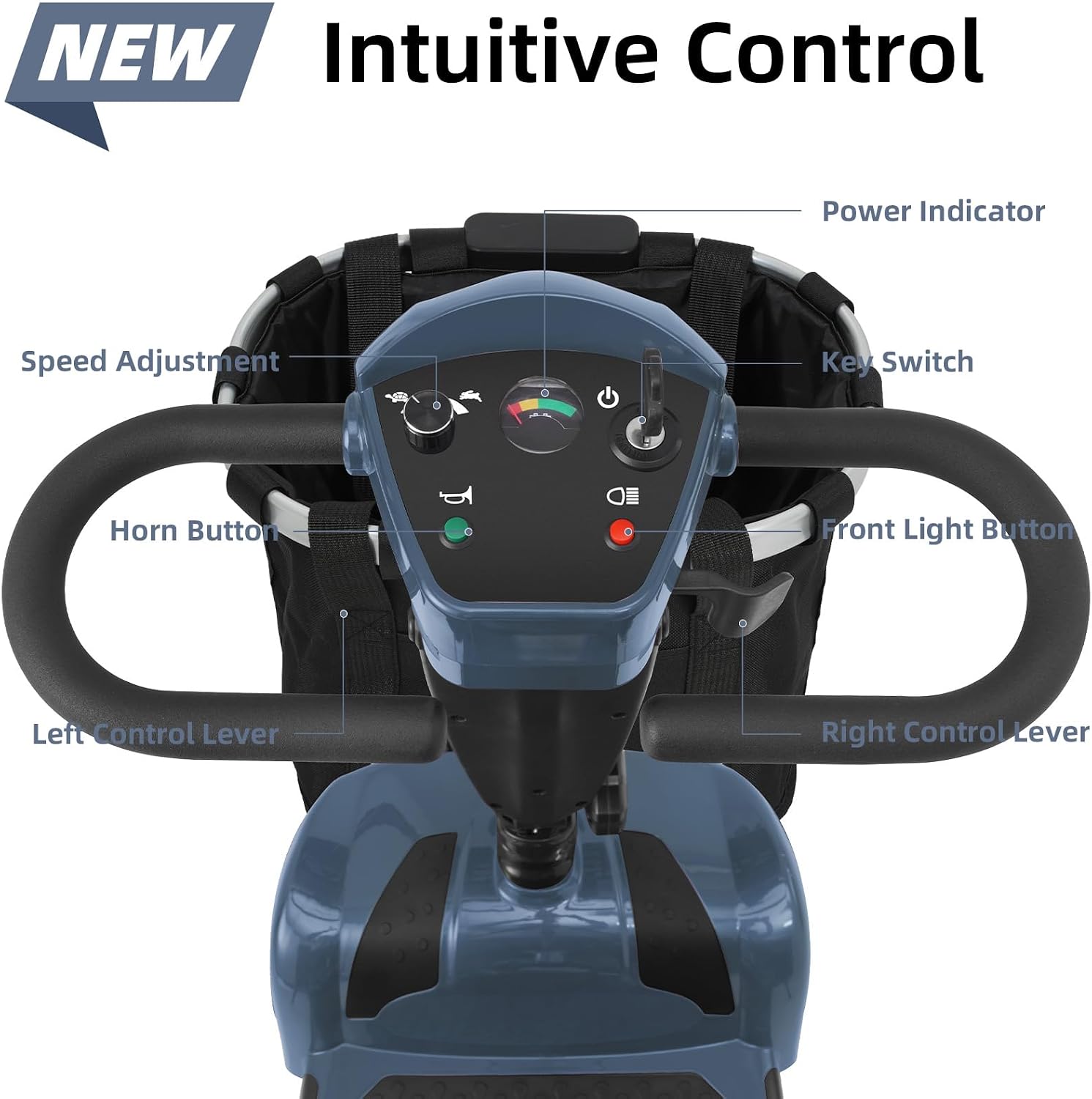 20 Miles 4 Wheels Mobility Scooter for Seniors/Adults Up to 300LBS,350W Electric Wheelchair Detachable Lithium Battery,Dual Baskets,Rotating Seat,with Taillight, USB Charging, Gray 18AH