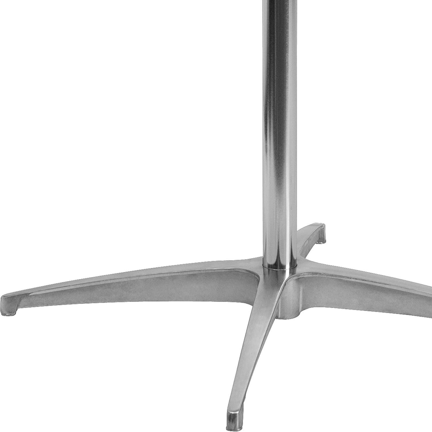 Flash Furniture Lars 30' Round Cocktail Table with 30' and 42' Columns, Adjustable Standard or Bar Height Round Table for Events or Home Use, Natural