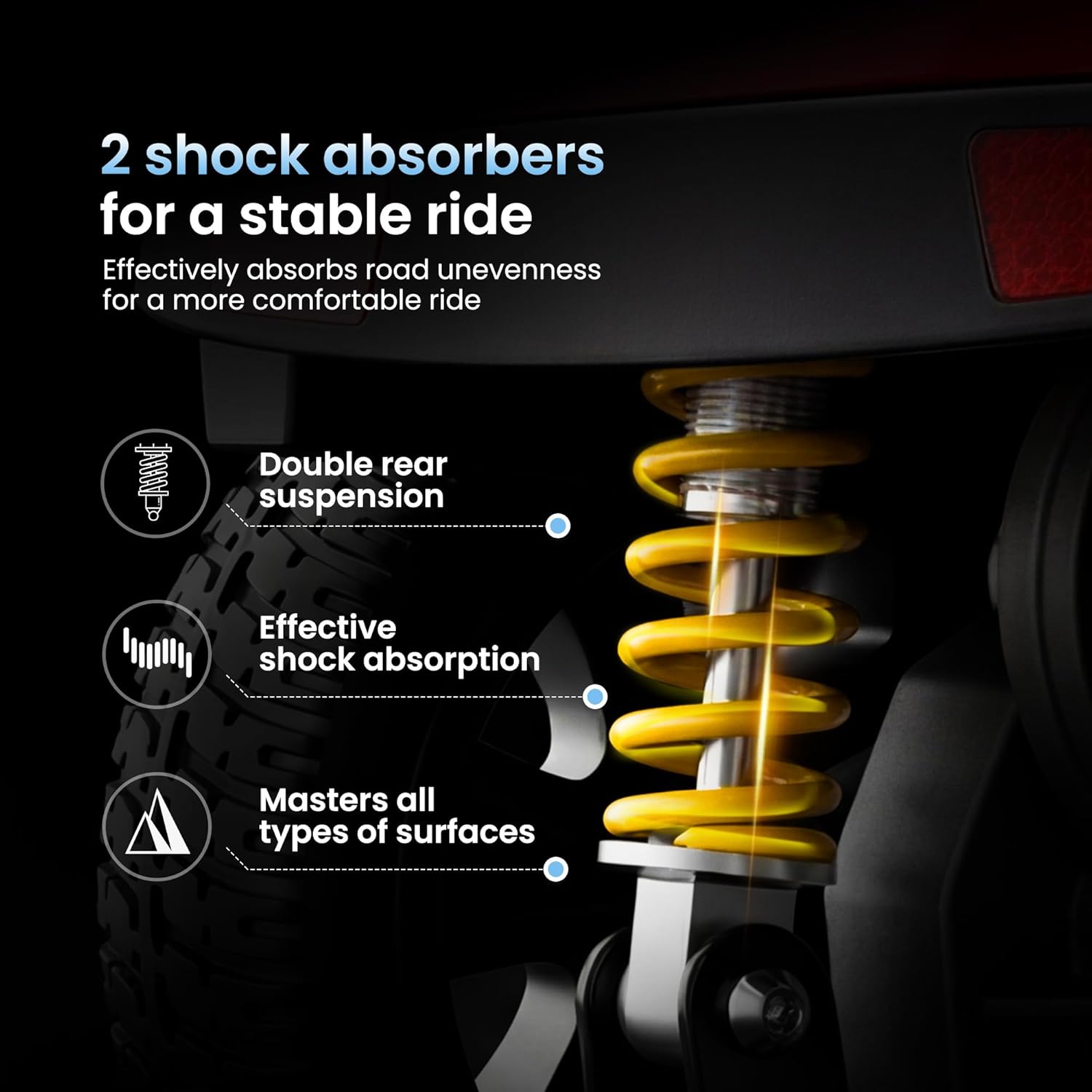 Metro Mobility 4 Wheel Electric Mobility Scooters for Adults - 300 lbs Capacity Folding Mobility Scooter for Seniors, Travel - Long Range Power Extended Battery - Black