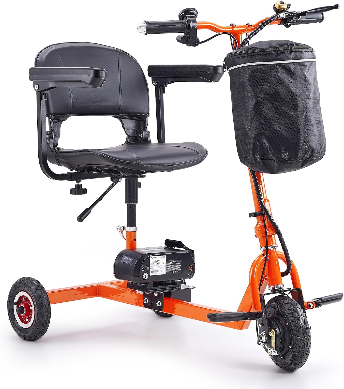 VEVOR 2025 Upgraded Lightweight Mobility Scooter for Adults & Seniors,50lb Foldable, FAA & Cruise Approved with 12 Mile Range & Removable Battery. Supports 330lbs