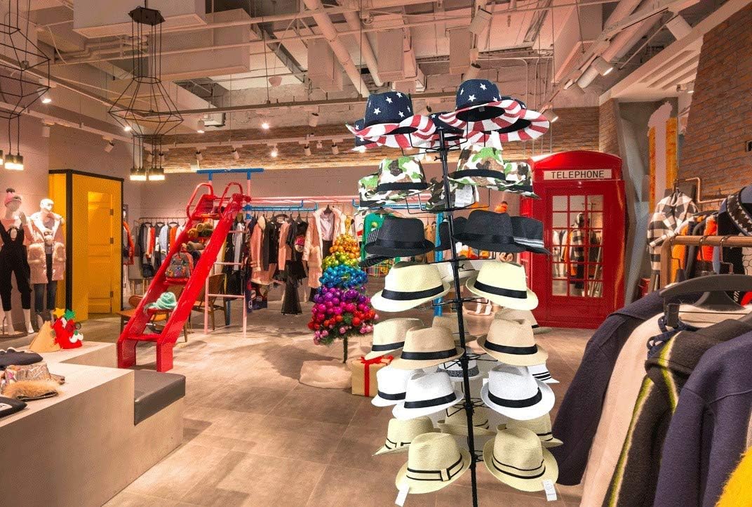 Rigma HAT DISPLAY - HAT RACKS - Winter, Baseball, Cowboy, Womens, Mens, Baby - HARD DURABLE HAT STAND RACK - 7 TIER 35 HATS
