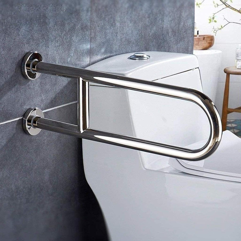 Bath Handle Towel Rail U Type Grab Rails Anti-Slip Polished Chrome Safety Support Rail Grab Bar Disability Aid Hold for Toilet/Shower Bathroom