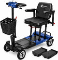 Aotedor Ultra Lightweight Mobility Scooter for Adults, 36 lbs Foldable Electric Scooter with Dual Lithium Batteries, 22 Miles Range Portable Travel Scooter for Seniors, Airline Approved