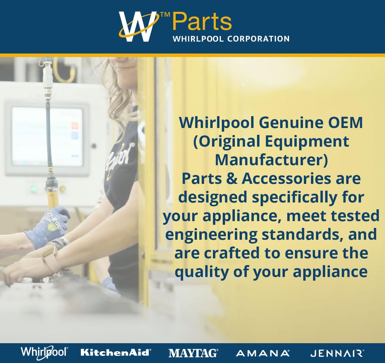 Whirlpool W11185686 Genuine OEM SxS Refrigerator Ice Container Replacement Part - Replaces W10309717, W10337301, W10343993, W10347671, W10536669, W10562191, W11097357, and WPW10562191