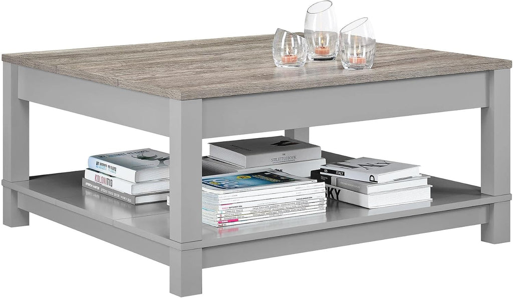 Ameriwood Home Carver Coffee Table, Gray
