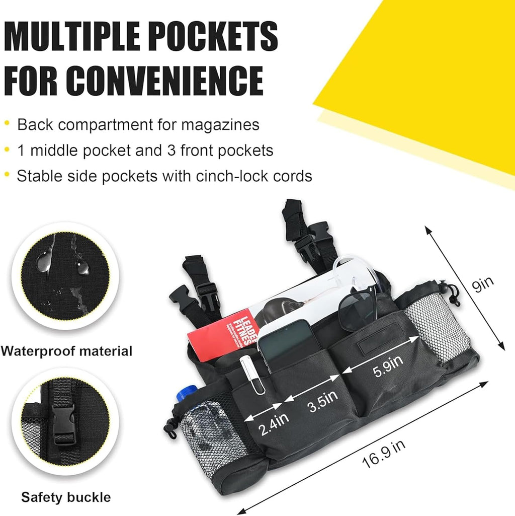 Mobility Scooters for Seniors & Adults 400 Lb Weight Capacity,Lightweight Portable 4 Wheel Powered Scooter,Foldable Disability Electric Wheelchair,Add A Rear Car Basket,Shoulder Bag,Yellow