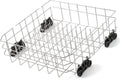 Stainless Steel W10728159 Dishwasher Lower Rack Replacement for KitchenAid Maytag Dishwasher Parts with Wheels W10525646 KDFE104DSS2 Lower Dishrack 22' x 20.7' Whirlpool Dishwasher Bottom Rack Drawer