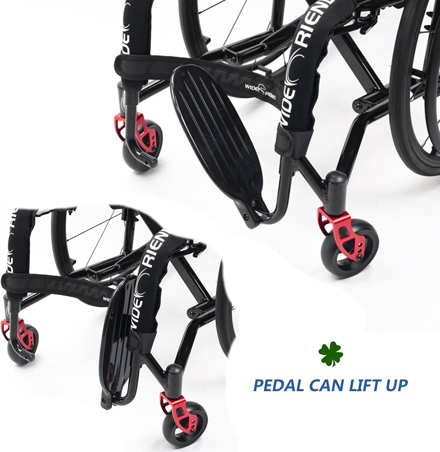 Folding Sports Portable Wheelchairs,Transport Wheelchair,Manual Wheelchair,Aluminum Alloy Wheelchair,Lightweight Wheel Chair For Adults,Quick Release Rear Wheels,Anti-Tip Wheels(Size:Seat width 38cm/1