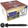 Jake Sales #14 X 2 Heavy Duty Black Timber/Log/Landscaping Wood Screws - Exterior Coated Heavy Duty Screws. 1 x Full Box - 1,300 Screws