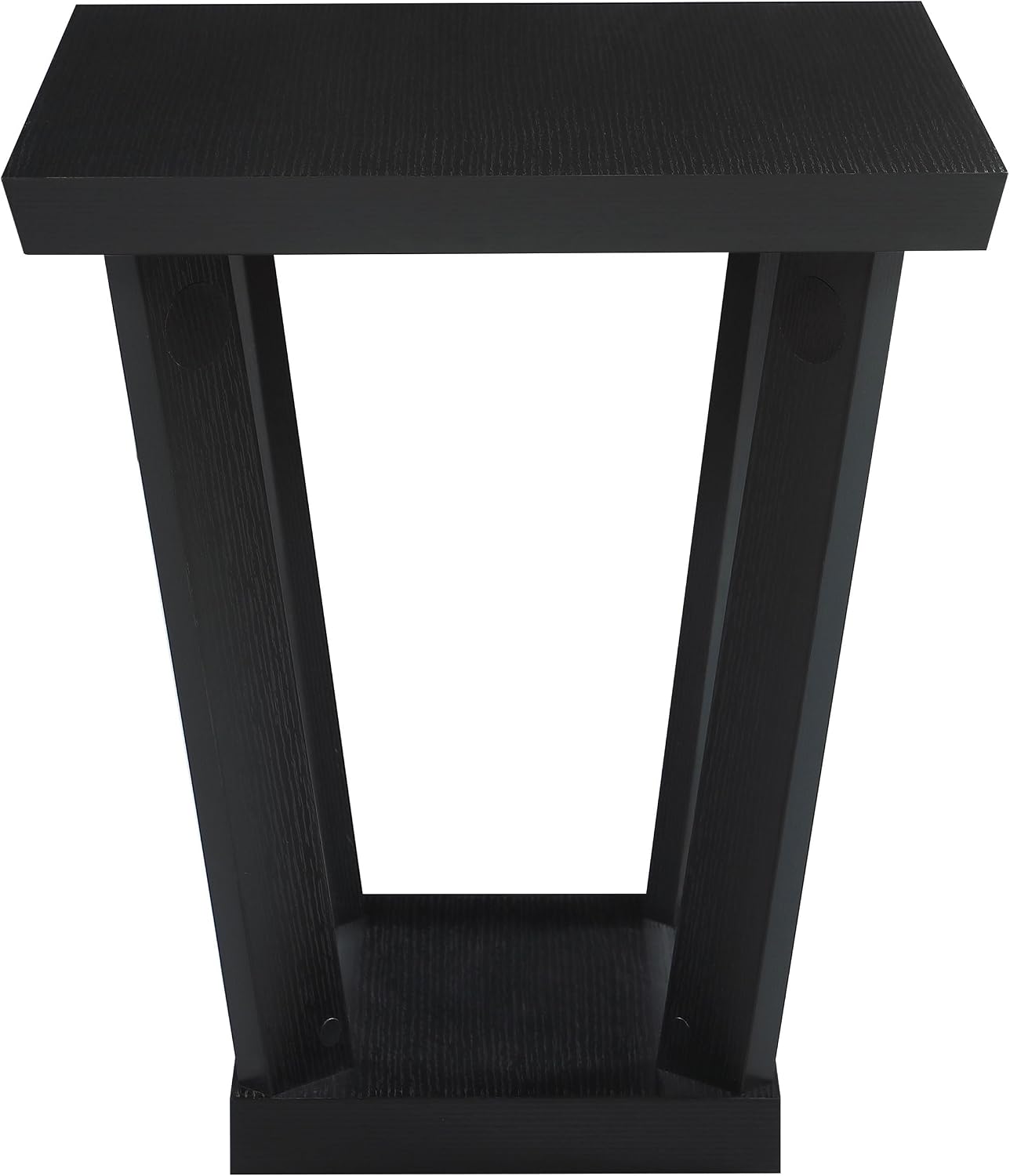 Coaster Home Furnishings - Aminta - Wood - 3-Piece Coffee and End Table Set with Beveled Tops, Angled Legs, and Flush Squared Base - Contemporary Style - Living Room - Black - 753434
