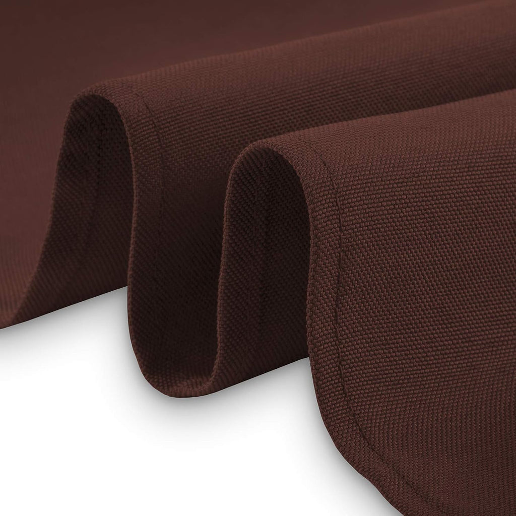 Lann's Linens - 10 Premium 108' Round Tablecloths for Wedding/Banquet/Restaurant - Polyester Fabric Table Cloth - Chocolate Brown
