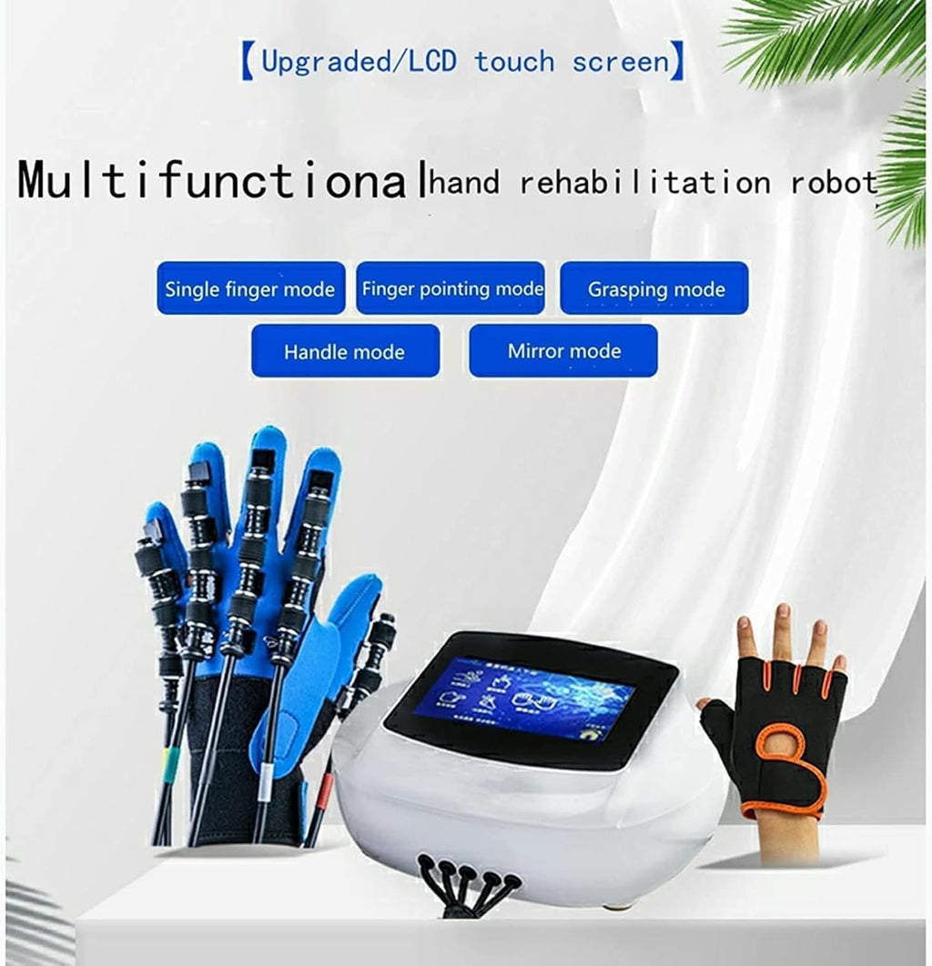 Disability Aids Rehabilitation Equipment Finger Straightening Brace Guard with Single Finger Training and Mirror Mode,Right-M