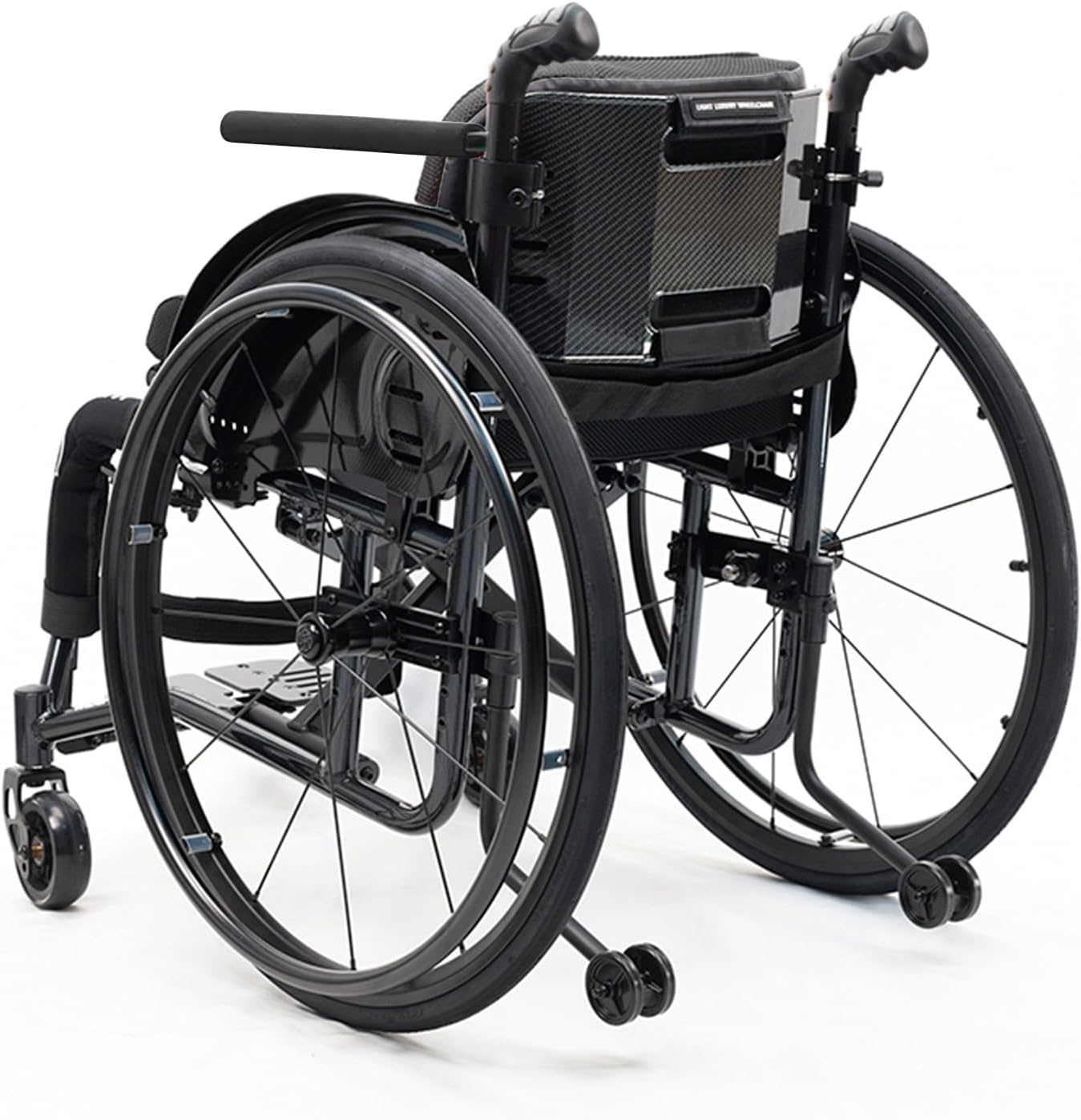 Folding Lightweight Sports Wheelchair,Foldable Wheelchair,Transport Wheelchair,Aluminum Alloy Wheelchair,Portable Wheelchairs,Anti-Tip Wheels Wheelchair,with Handbrakes Handrail(Green,42cm/16.5in)