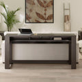 Liberty Furniture Lennox Hill Living Room Console Bar Table with Charging Station - Bark