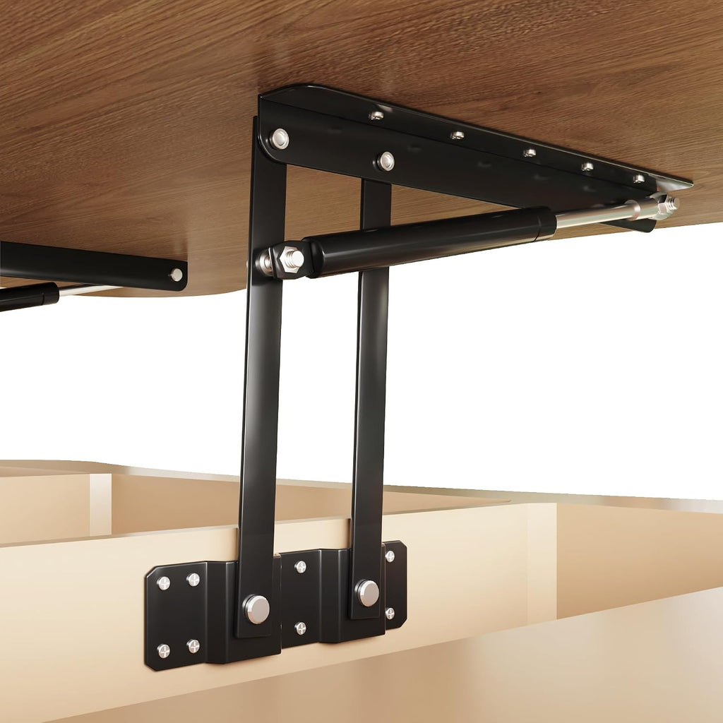 42.52'' Cloud Coffee Table with Lifting Top for Living Room Irregular Coffee Table Lift Up Tabletop Smart Coffee Tables with Storage Unique Low Center Tables Walnut