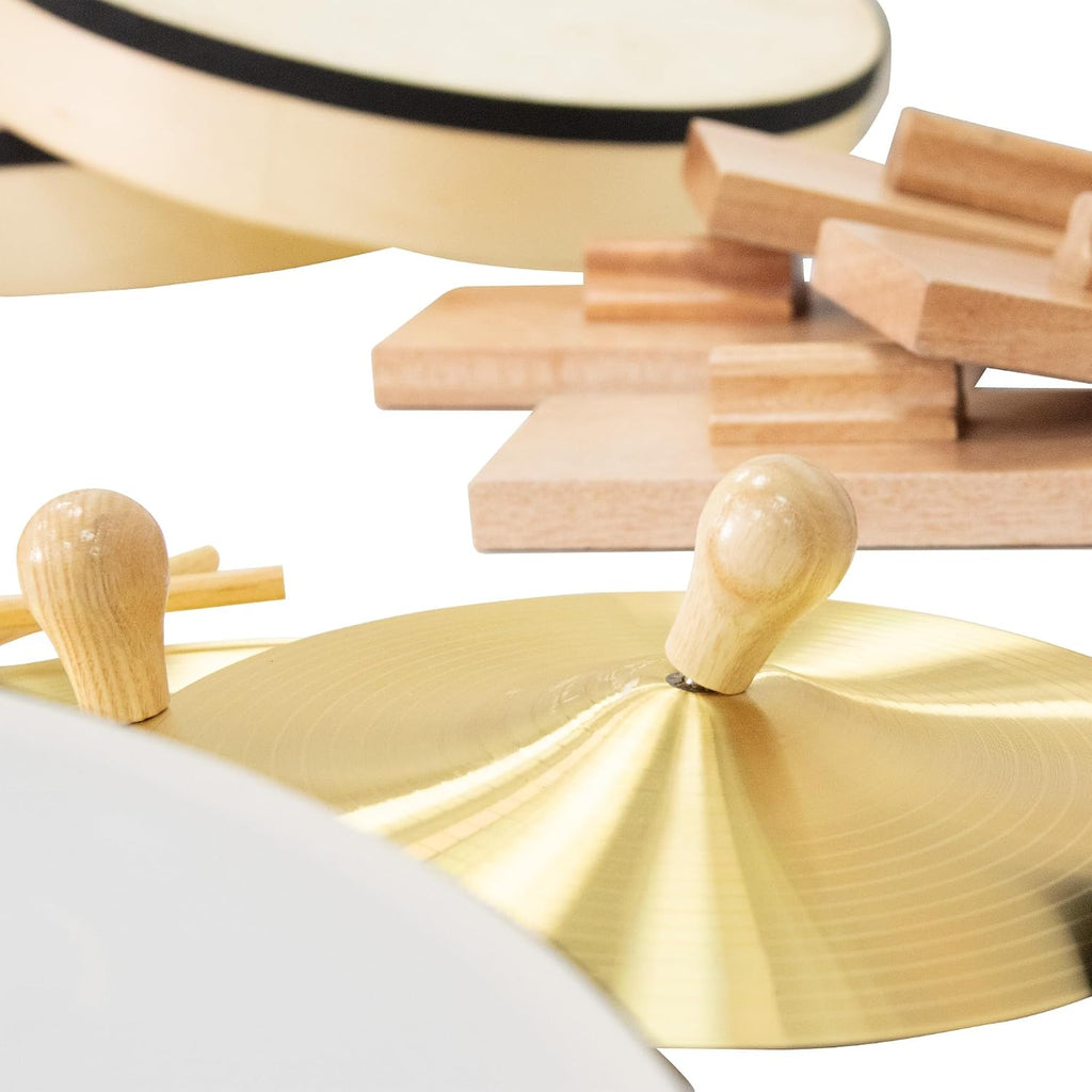 Westco WM20 Classroom Kit: 20-Player Percussion Set with Frame Drums, Maracas, Tambourines, Cymbals, Rhythm Sticks & More. Includes 'Make Learning Fun' DVD & Storage Container.