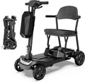 37.5lb Lightweight Mobility Scooter for Seniors & Adults - Cruise & Airline Approved, Removable Lithium Battery, Foldable Portable Travel Motorized Scooter, No Assembly Needed, 12.4Miles Range, Black
