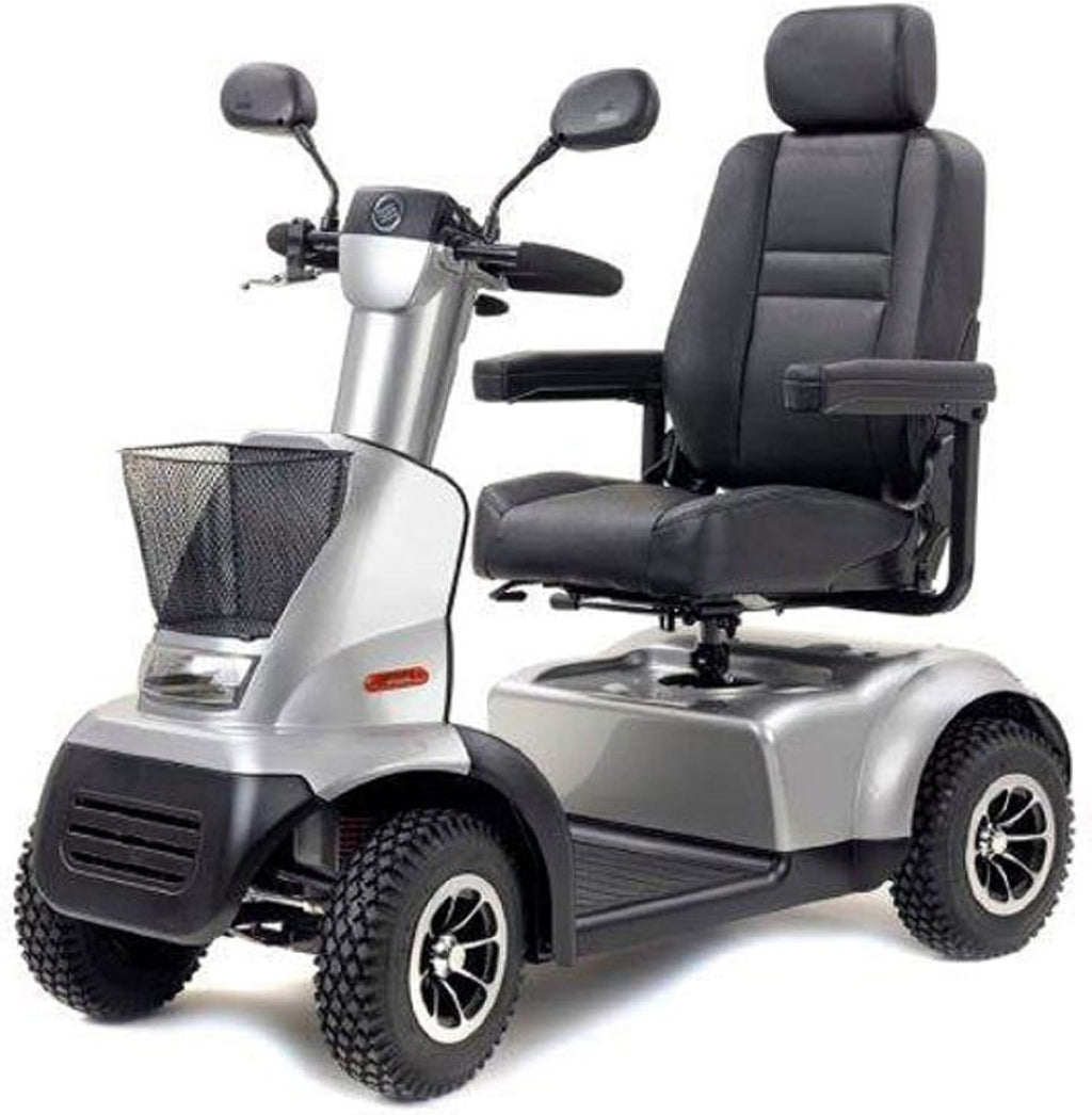 Afikim - Afiscooter C4 Breeze - Mid Size Mobility Scooter - 4-Wheel - Metallic Silver