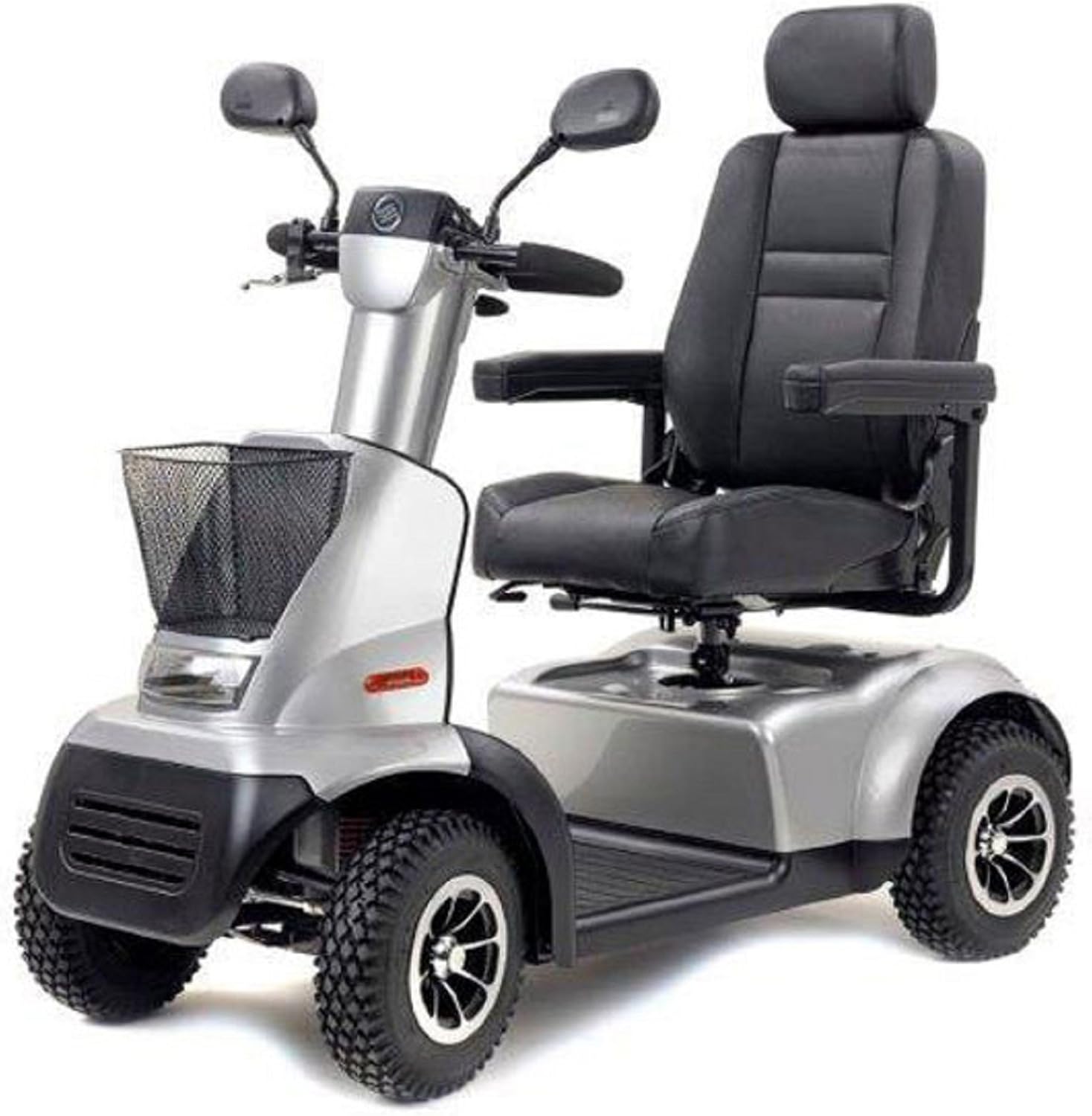 Afikim - Afiscooter C4 Breeze - Mid Size Mobility Scooter - 4-Wheel - Metallic Silver