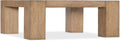 Hooker Furniture Commerce & Market Square Cocktail Table in Brown Wood