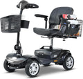 Mobility Scooters for Seniors 400 Lb Weight Capacity,Portable Folding Mobility Scooter, Travel Mobility Scooter,Heavy Duty Electric Powered Scooter W/Foldable Removable Disability Scooter,Black