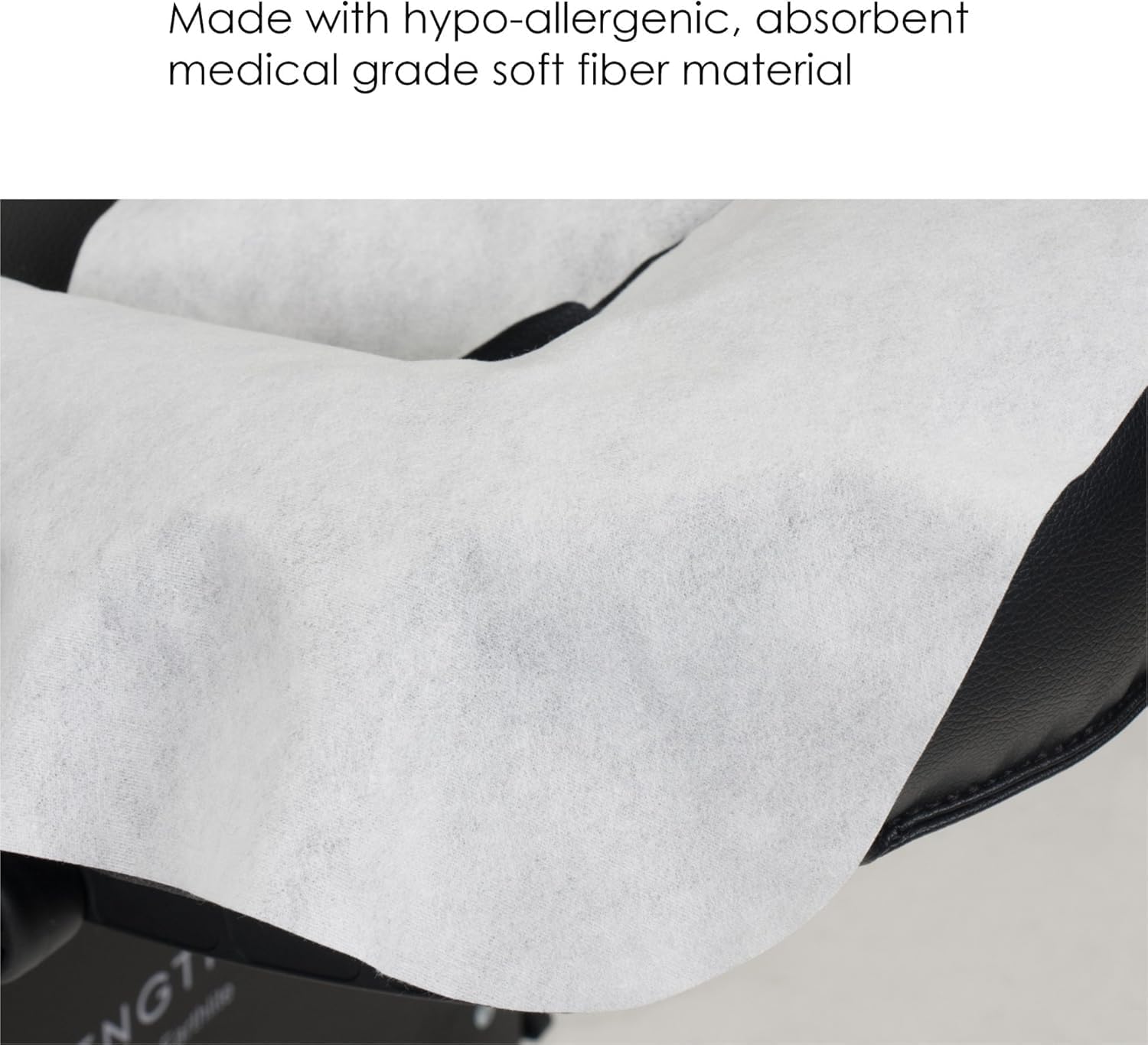 EarthLite Disposable Face Cradle and Headrest Covers, 1000-Pack, Medical-Grade, Ultra Soft, Luxurious, Non-Sticking for Massage Tables & Chairs, White