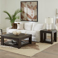Liberty Furniture Lennox Hill Living Room Opt 3 Piece Set - Square Cocktail Table, 2 End Tables - Bark